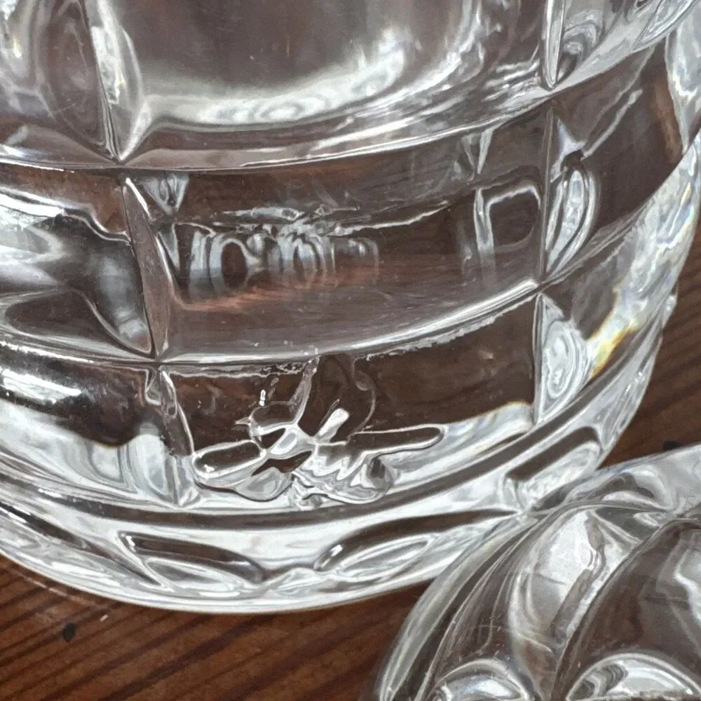Beehive Crystal Honey  Storage Serving Glass Jar Dispenser with Wooden Dipper
